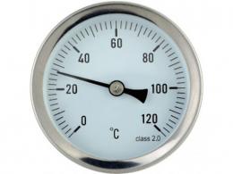 Термометр накладной TIM Ф63 - 0 - 120 гр.